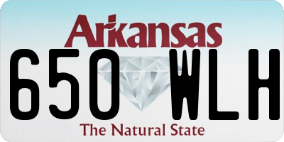 AR license plate 650WLH