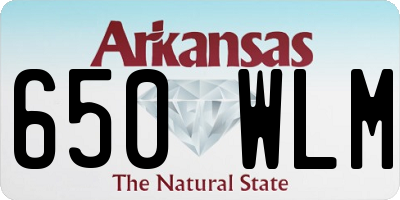 AR license plate 650WLM