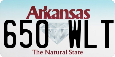 AR license plate 650WLT