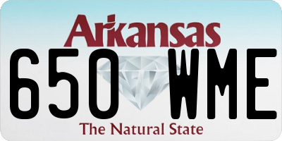 AR license plate 650WME