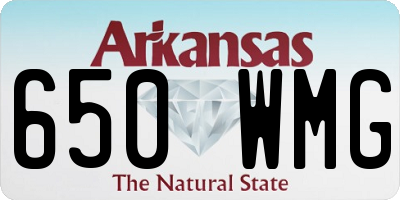 AR license plate 650WMG