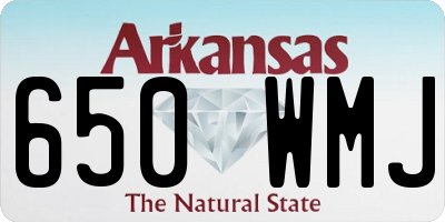 AR license plate 650WMJ