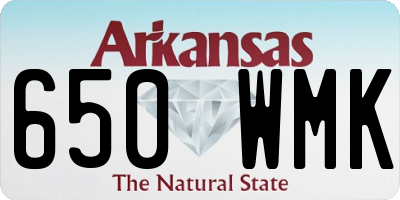 AR license plate 650WMK