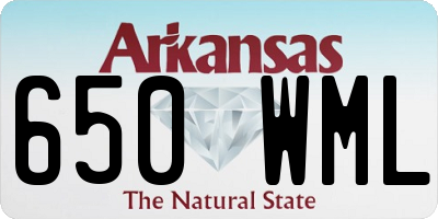AR license plate 650WML