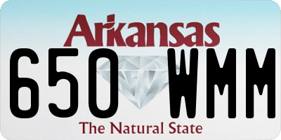 AR license plate 650WMM