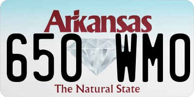 AR license plate 650WMO
