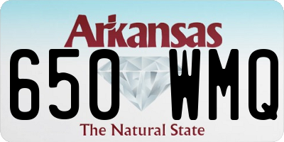 AR license plate 650WMQ