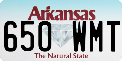 AR license plate 650WMT