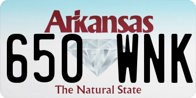 AR license plate 650WNK