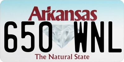 AR license plate 650WNL