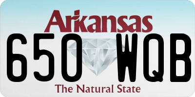 AR license plate 650WQB