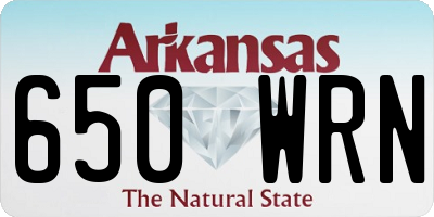 AR license plate 650WRN