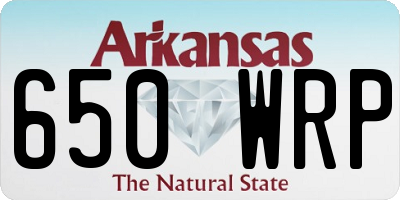 AR license plate 650WRP