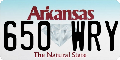 AR license plate 650WRY