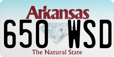 AR license plate 650WSD