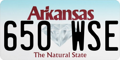 AR license plate 650WSE