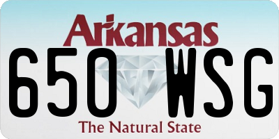 AR license plate 650WSG