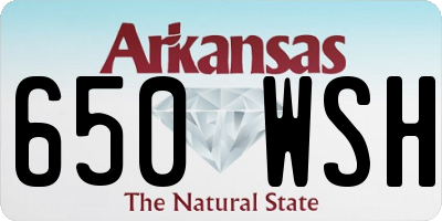 AR license plate 650WSH