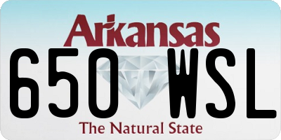 AR license plate 650WSL