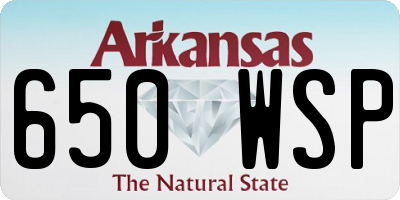 AR license plate 650WSP