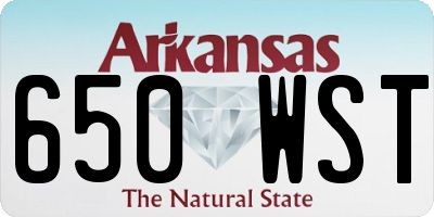AR license plate 650WST
