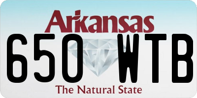 AR license plate 650WTB