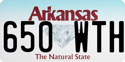 AR license plate 650WTH