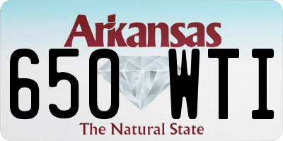 AR license plate 650WTI
