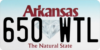 AR license plate 650WTL