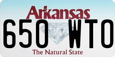 AR license plate 650WTO
