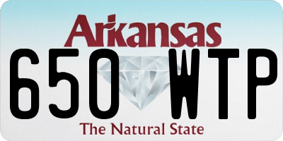 AR license plate 650WTP