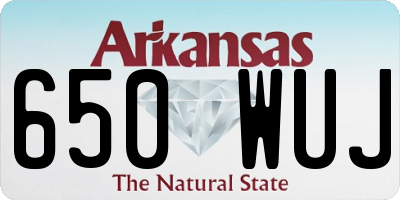 AR license plate 650WUJ