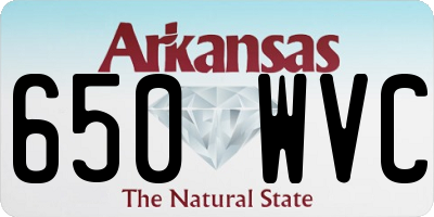 AR license plate 650WVC