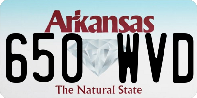 AR license plate 650WVD