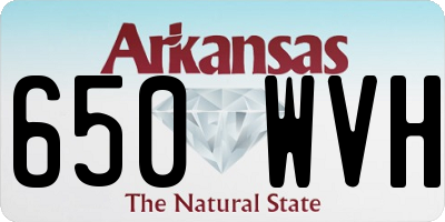 AR license plate 650WVH