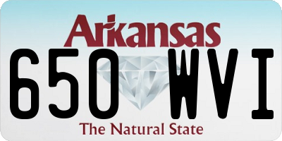 AR license plate 650WVI