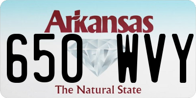 AR license plate 650WVY