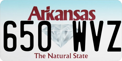 AR license plate 650WVZ