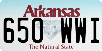 AR license plate 650WWI