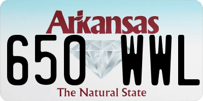 AR license plate 650WWL