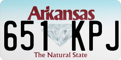 AR license plate 651KPJ