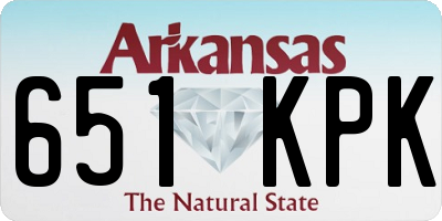 AR license plate 651KPK