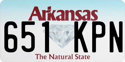 AR license plate 651KPN