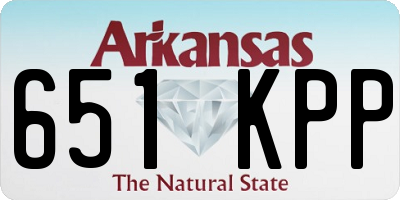 AR license plate 651KPP