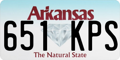 AR license plate 651KPS