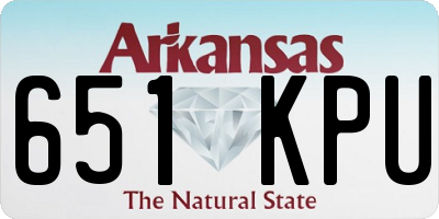 AR license plate 651KPU