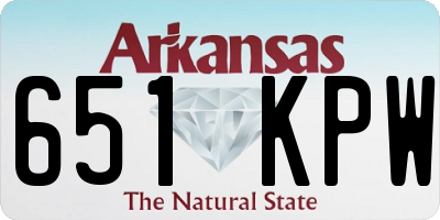 AR license plate 651KPW