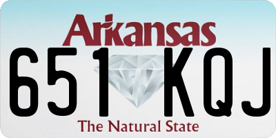 AR license plate 651KQJ