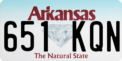 AR license plate 651KQN