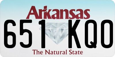 AR license plate 651KQO